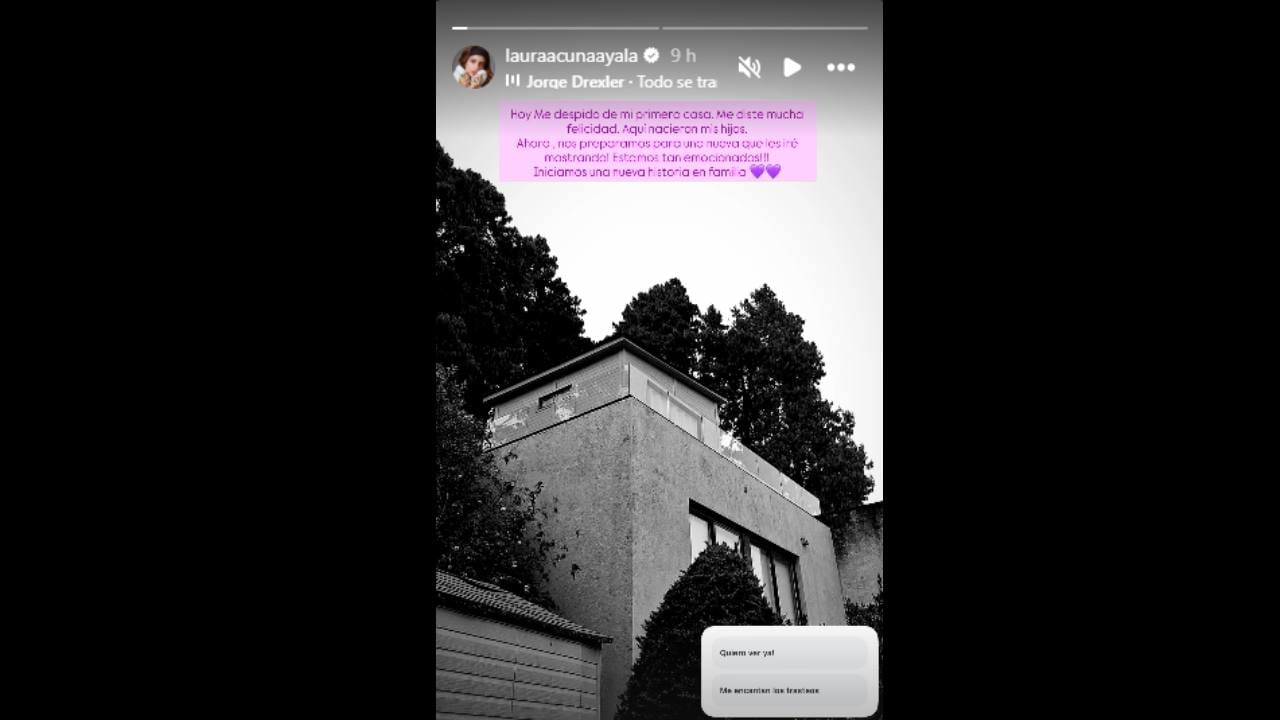 Noticia de Laura Acuña sobre cambio de vivienda.