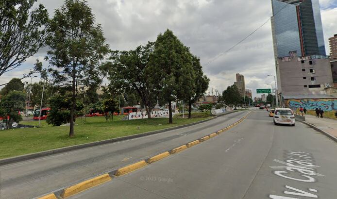 El accidente ocurrió en la avenida Caracas con calle 25.