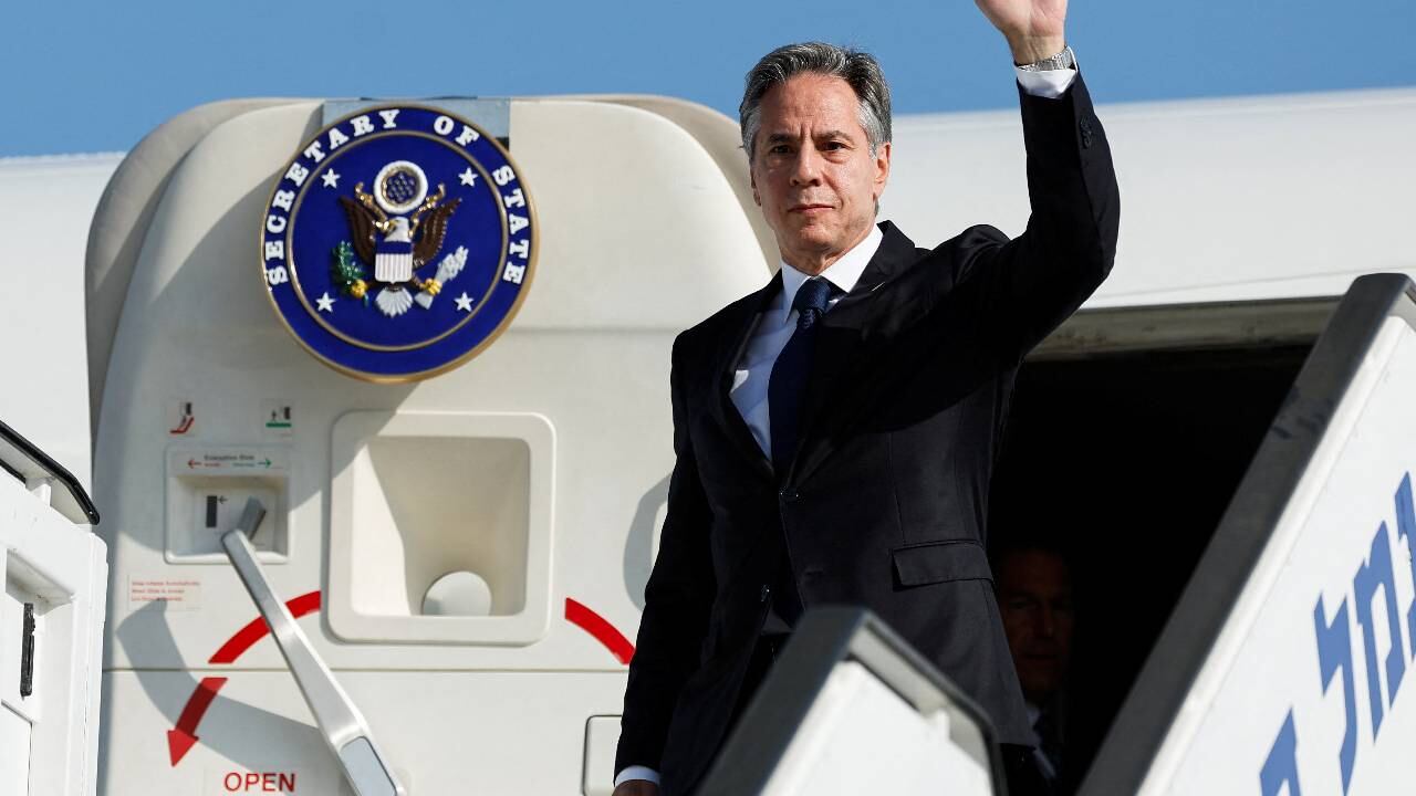 El secretario de Estado estadounidense, Antony Blinken, visita Israel.