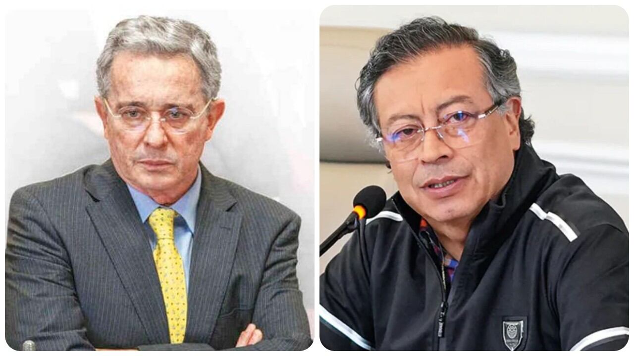 Álvaro Uribe y Gustavo Petro.