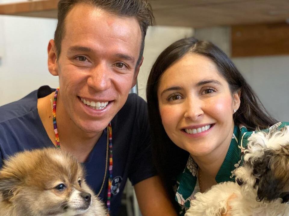 Rigoberto Urán y Michelle Durango