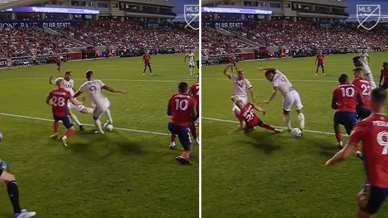 Arango sacó un lujo para marcar el primero de la noche a los 9 minutos