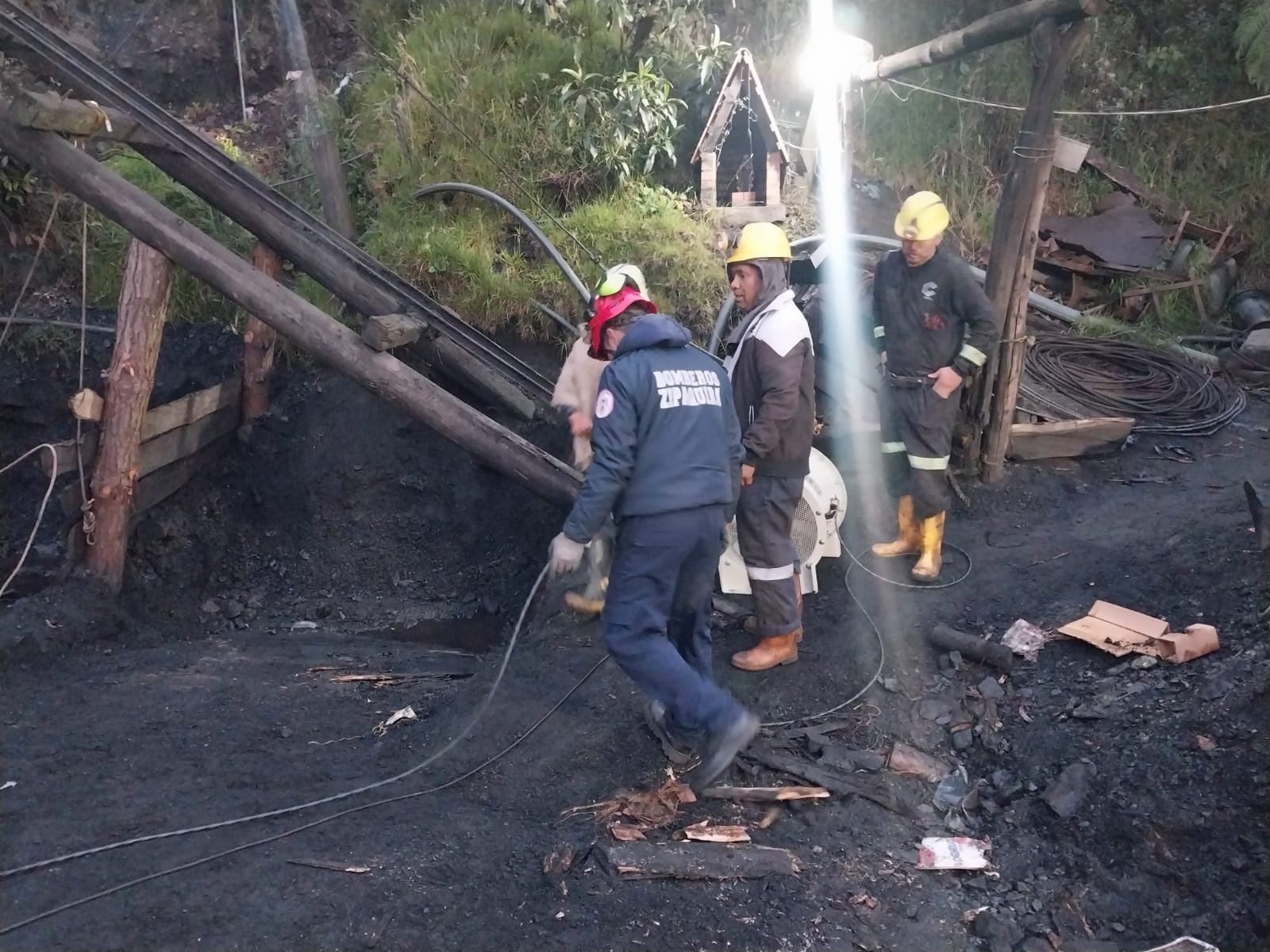 La emergencia se presentó en la noche del miércoles 4 de junio en la mina El Proyecto, ubicada en la vereda El Salto.