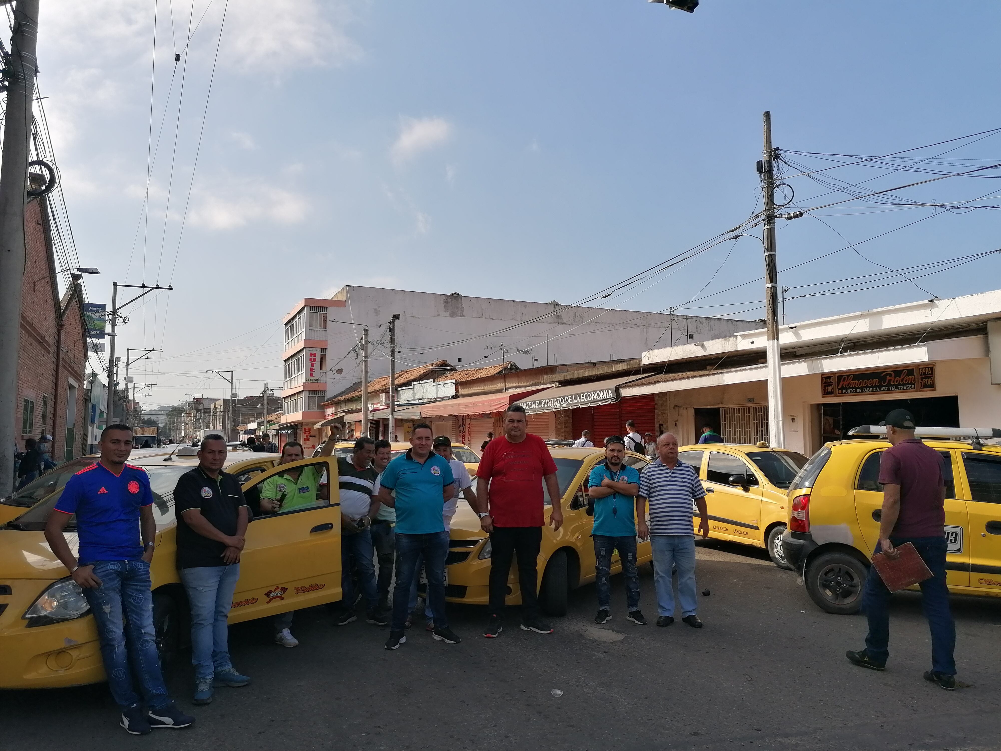 Bloqueo en la Terminal de Transporte.