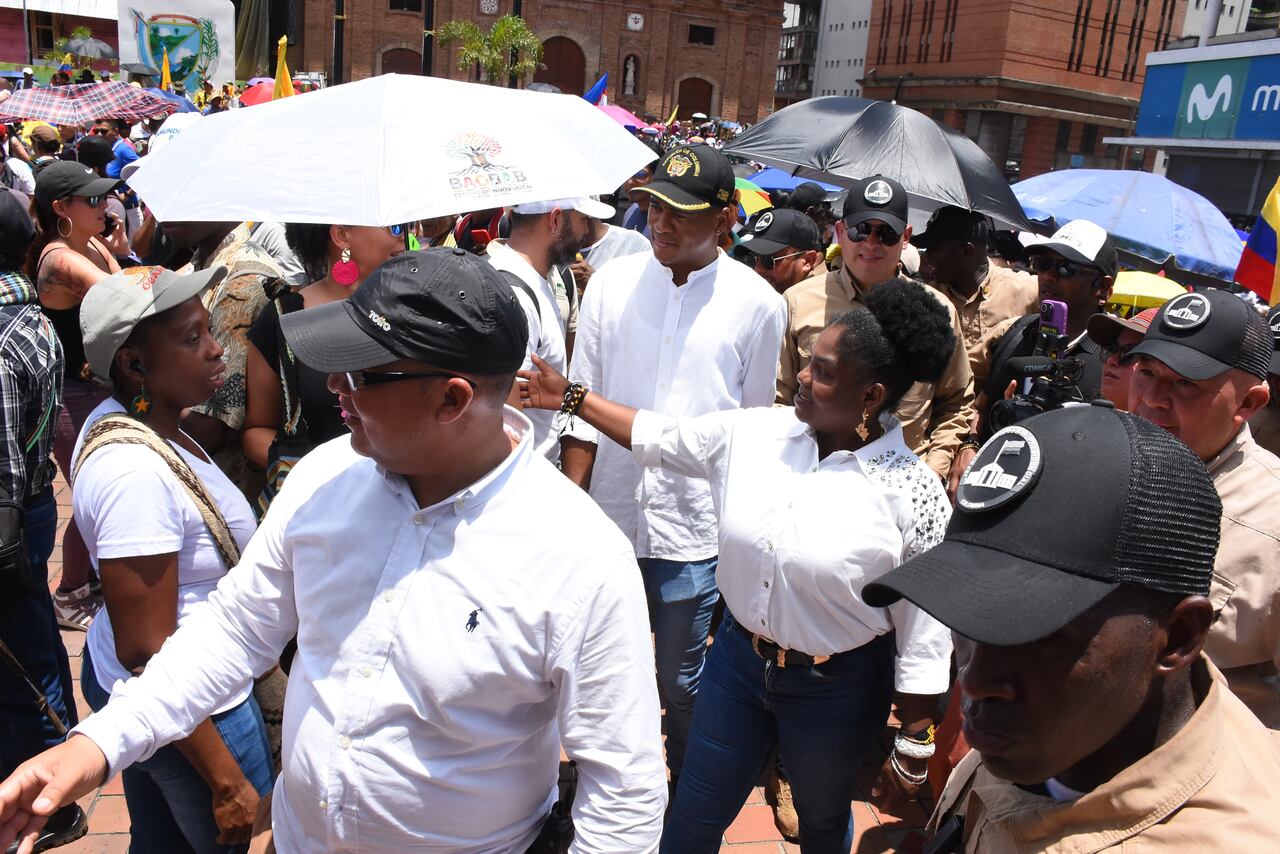 Marcha a favor de las reformas del Presidente Gustavo Petro