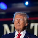 President Donald Trump speaks about the economy during an event at the Circa Resort and Casino in Las Vegas, Saturday, Jan. 25, 2025. (AP Photo/Mark Schiefelbein)