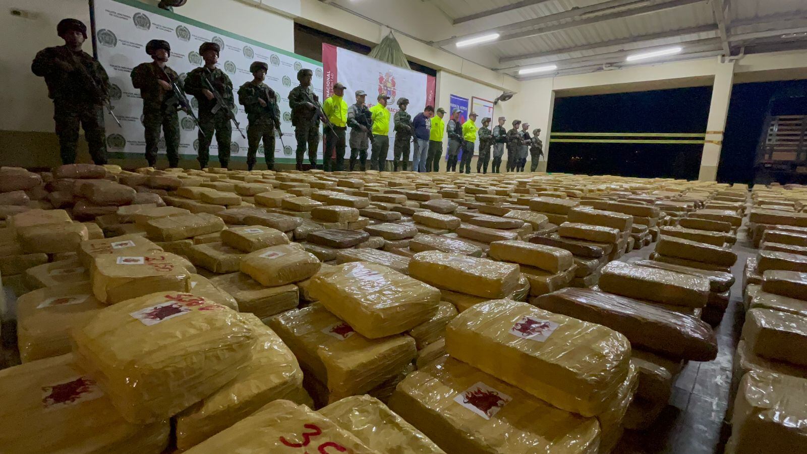 En la operación se capturó al conductor del camión.