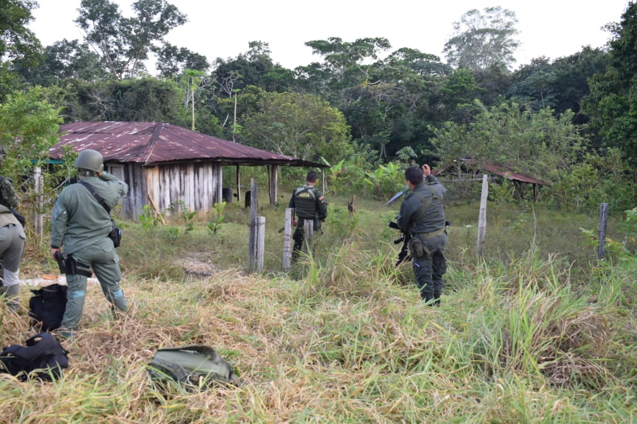 Zona donde hallaron los explosivos.