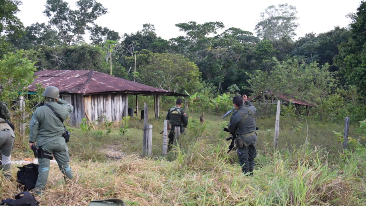 Zona donde hallaron los explosivos.