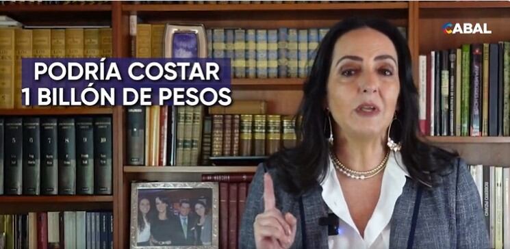La senadora afirma que pagarle a los criminales podría costarle al gobierno cerca de 1 Billón de pesos