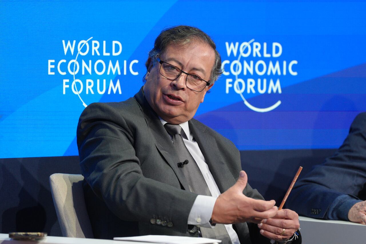 Gustavo Petro en Davos.