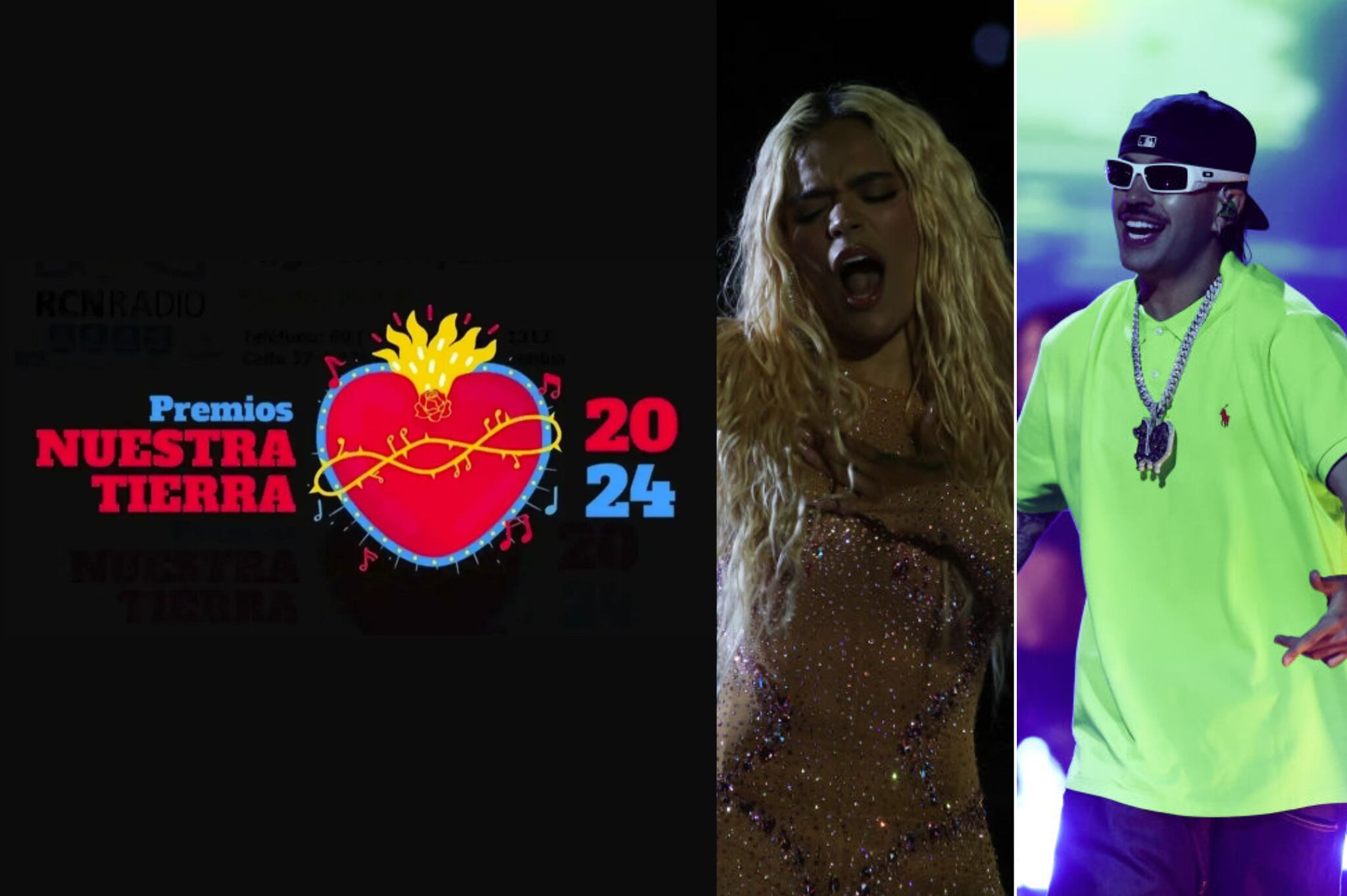 Karol G y Feid, los mayores ganadores de los Premios Nuestra Tierra