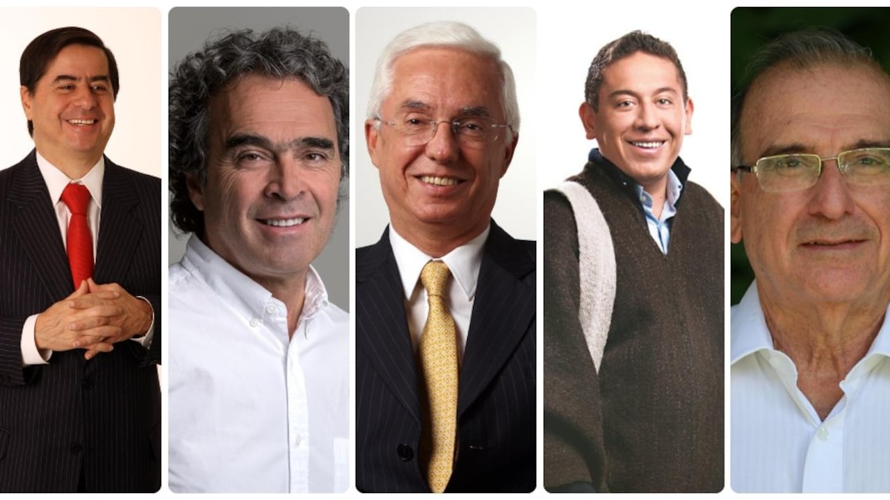 Juan Fernando Cristo, Sergio Fajardo, Jorge Robledo, Carlos Amaya y Humberto de la Calle.