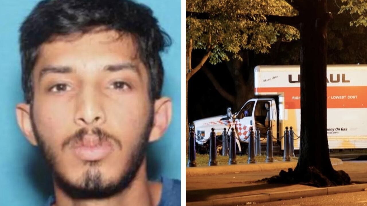 Sai Varshith Kandula estrelló un camión contra las barandas de protección de la Casa Blanca.