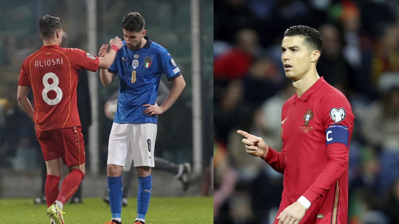 Macedonia del Norte vs. Portugal. Foto: AP/Antonio Calanni/Luis Vieira