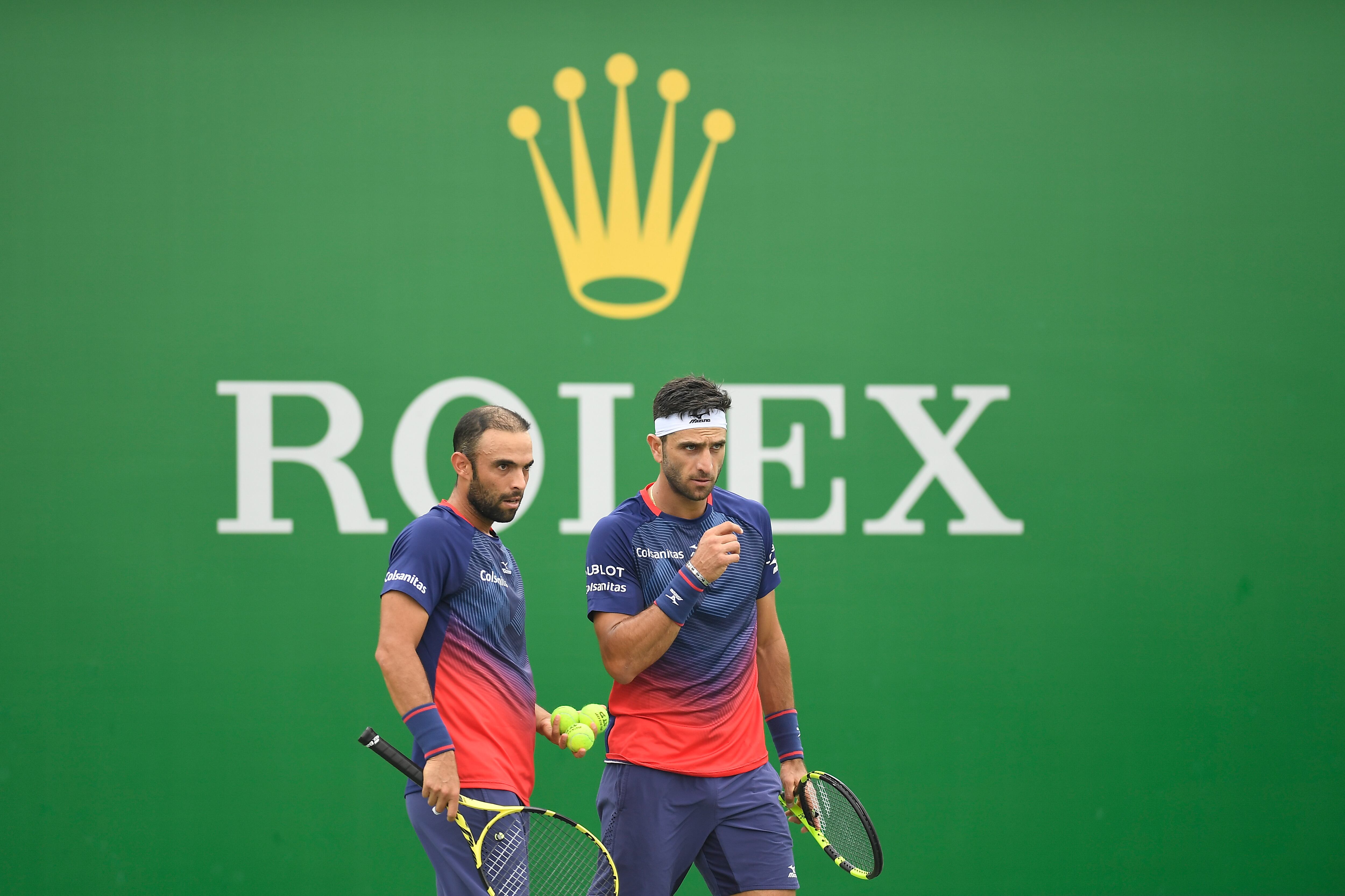Juan Sebastián Cabal y Robert Farah | Tenis. Clasificados en el cuarto y quinto lugar, respectivamente, en el ranking ATP, la dupla de tenistas no podía quedar por fuera de los Juegos Olímpicos de Tokio en la modalidad de dobles. Esta es la segunda vez que los vallecaucanos participan juntos en esta competición, luego de llegar a octavos de final en Río 2016. Foto: Fred Lee/Getty Images