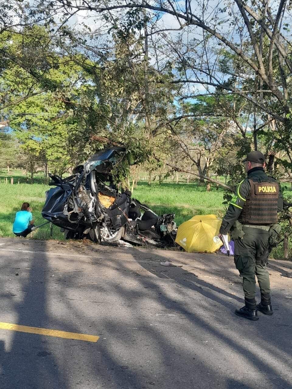 La vía estuvo congestionada por un largo tiempo.
