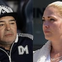 Diego Maradona y Mavys Álvarez.
