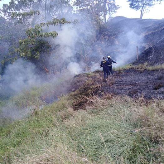 Incendio forestal en el oriente de Caldas