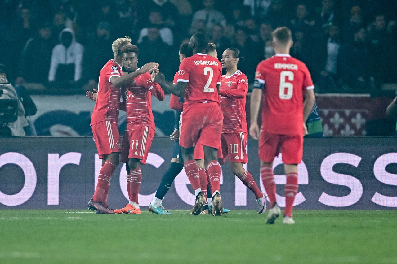 Kingsley Coman anotador del gol del Bayern.