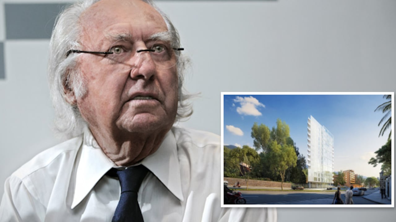 El veterano arquitecto diseñó el proyecto para vivienda de lujo que estará ubicado en el norte de la capital, sobre la carrera Séptima.La fachada será blanca y con grandes ventanales.