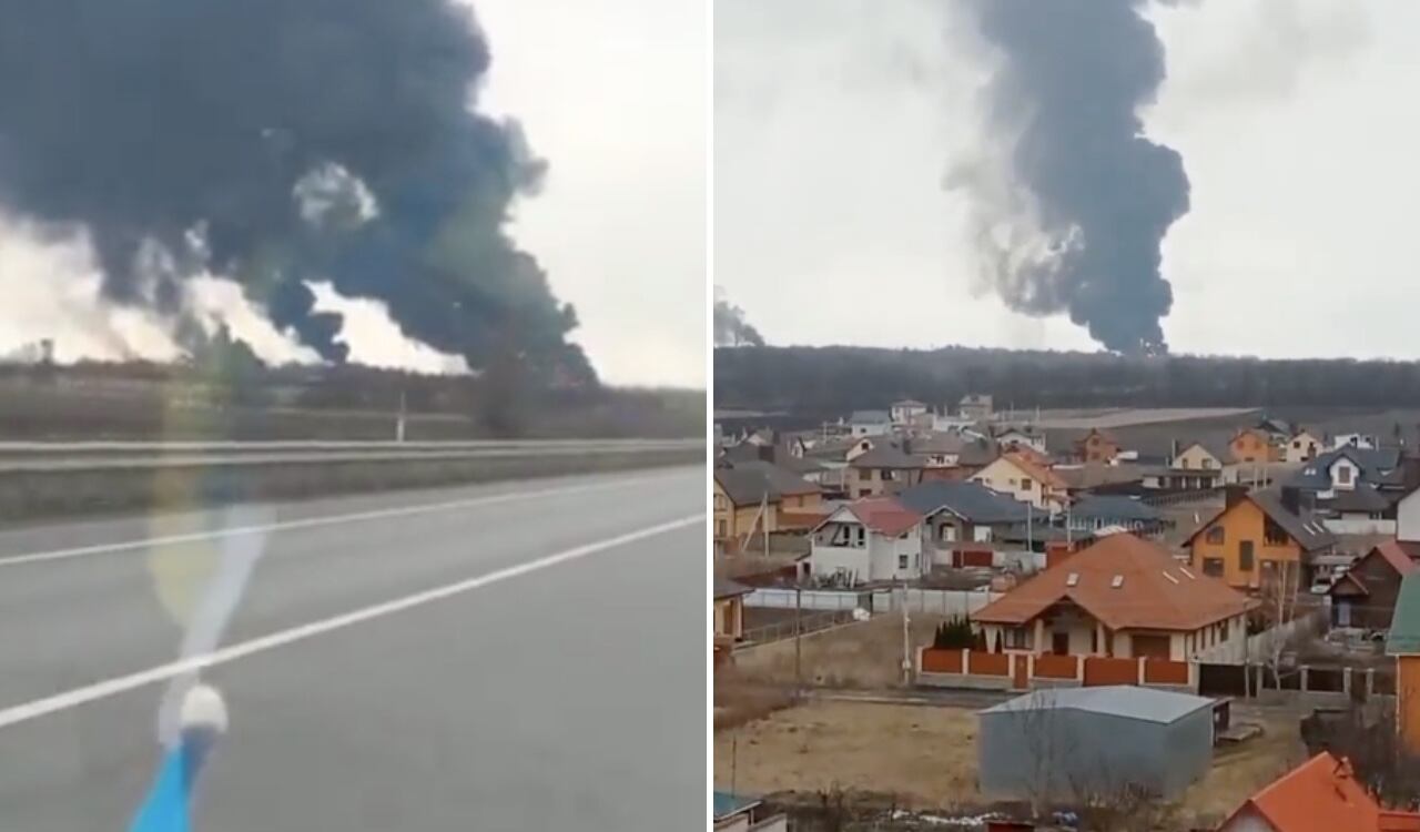 Así quedó el aeropuerto de Vínnytsia luego del bombardeo ruso