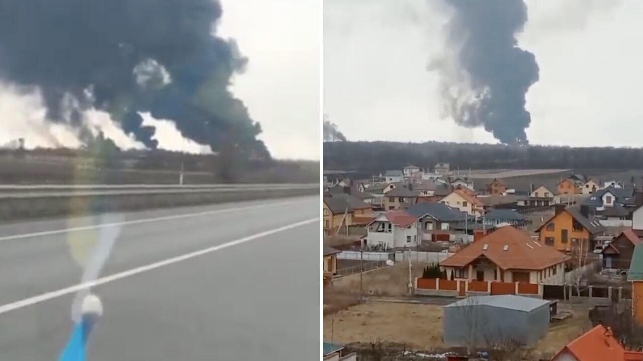 Así quedó el aeropuerto de Vínnytsia luego del bombardeo ruso