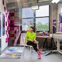 María Burundarena (1989) en su taller.