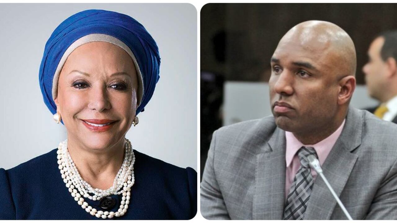 La senadora Piedad Córdoba y su hijo, el senador Juan Luis Castro.