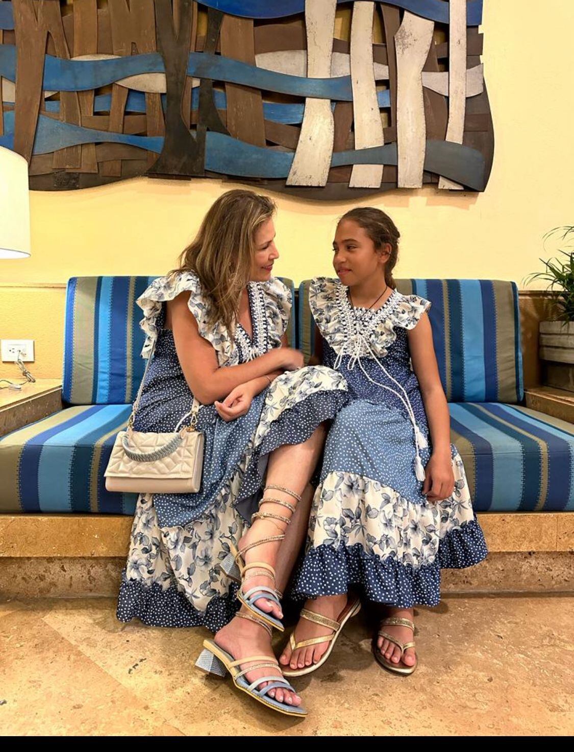 Tatiana junto con su hija Stefanía