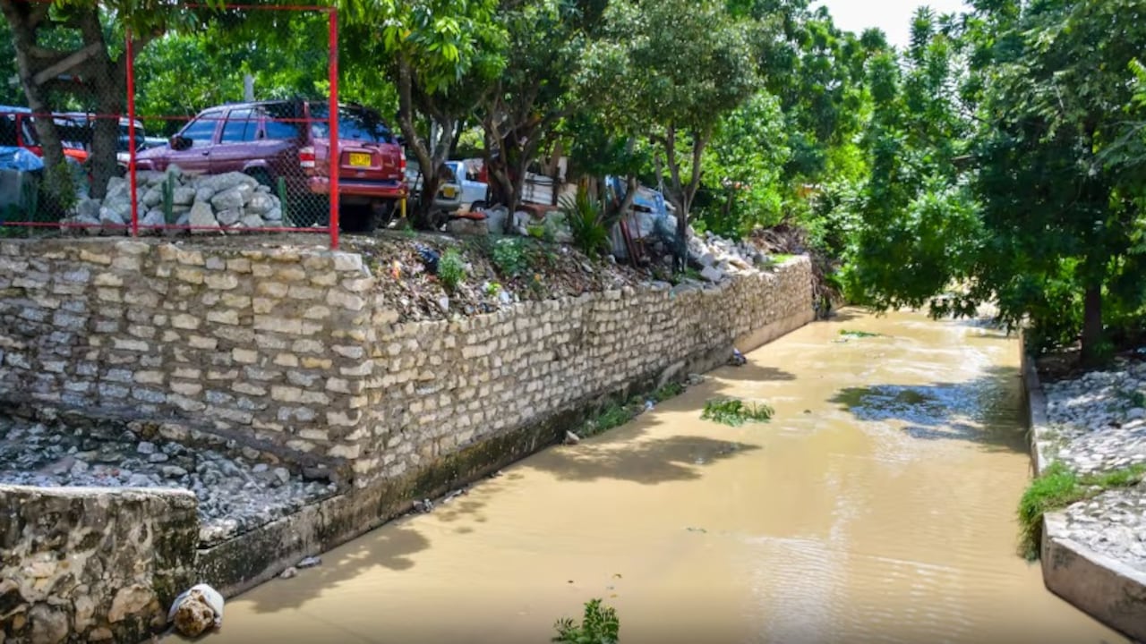 Arroyo de donde desapareció menor de edad en Soledad, Atlántico. Terminó muerto.