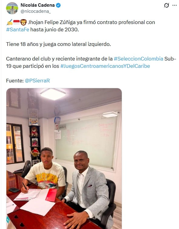 Jugador suma un nuevo refuerzo
