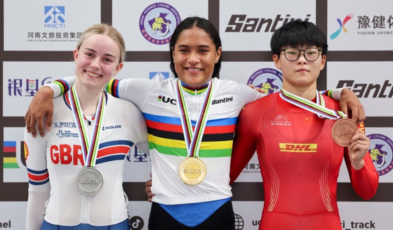 Stefany Cuadrado, campeona mundial juvenil de velocidad en China