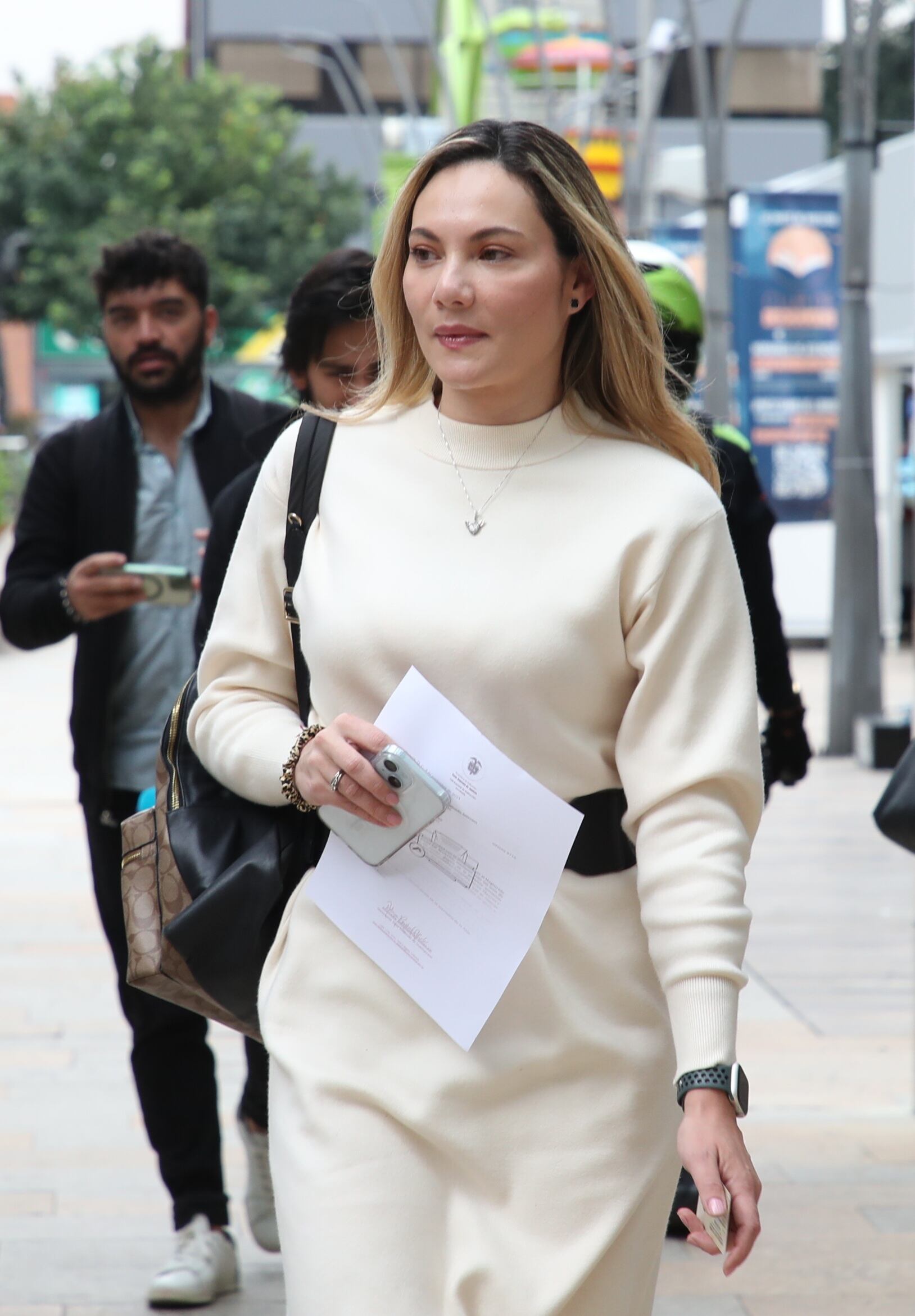 María Clara Name, concejal de Bogotá e hija del senador Iván Name ante la Sala de instrucción de la Corte Suprema de Justicia en el caso de corrupción de la UNGRD