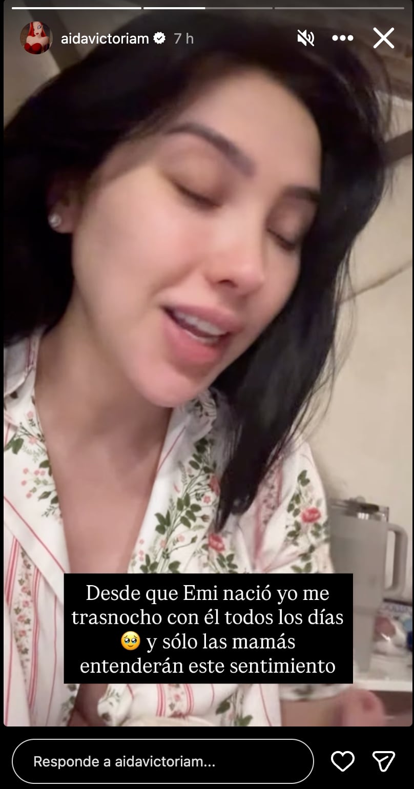 Aída Victoria Merlano se mostró viviendo el proceso del posparto.