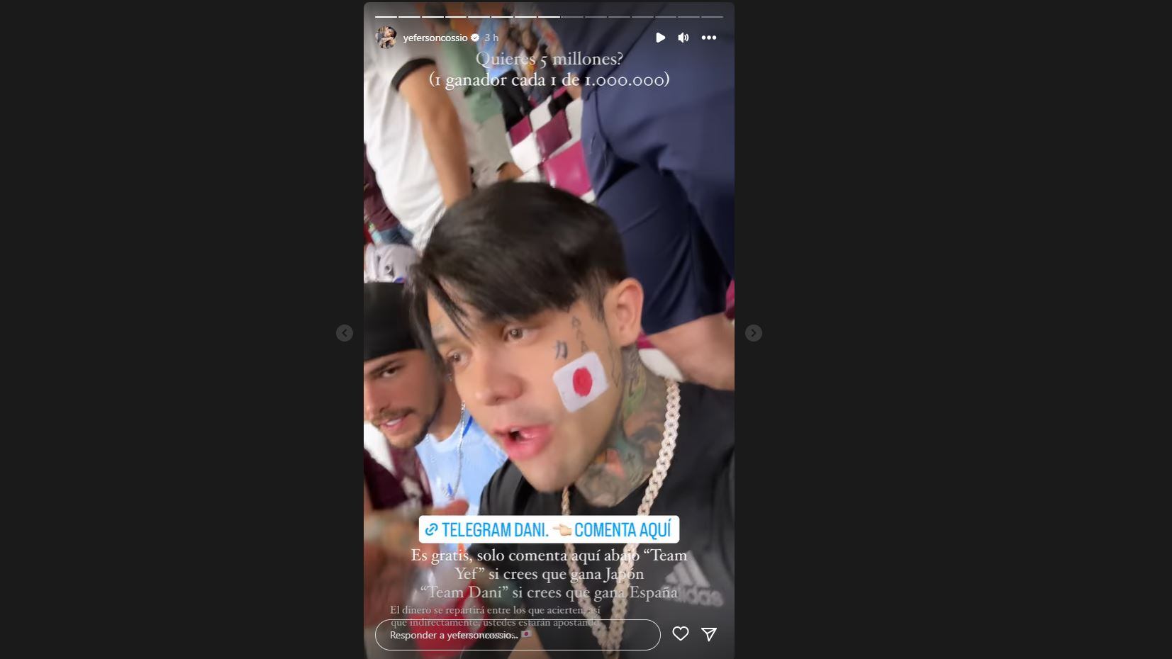 Yéferson Cossio en Qatar