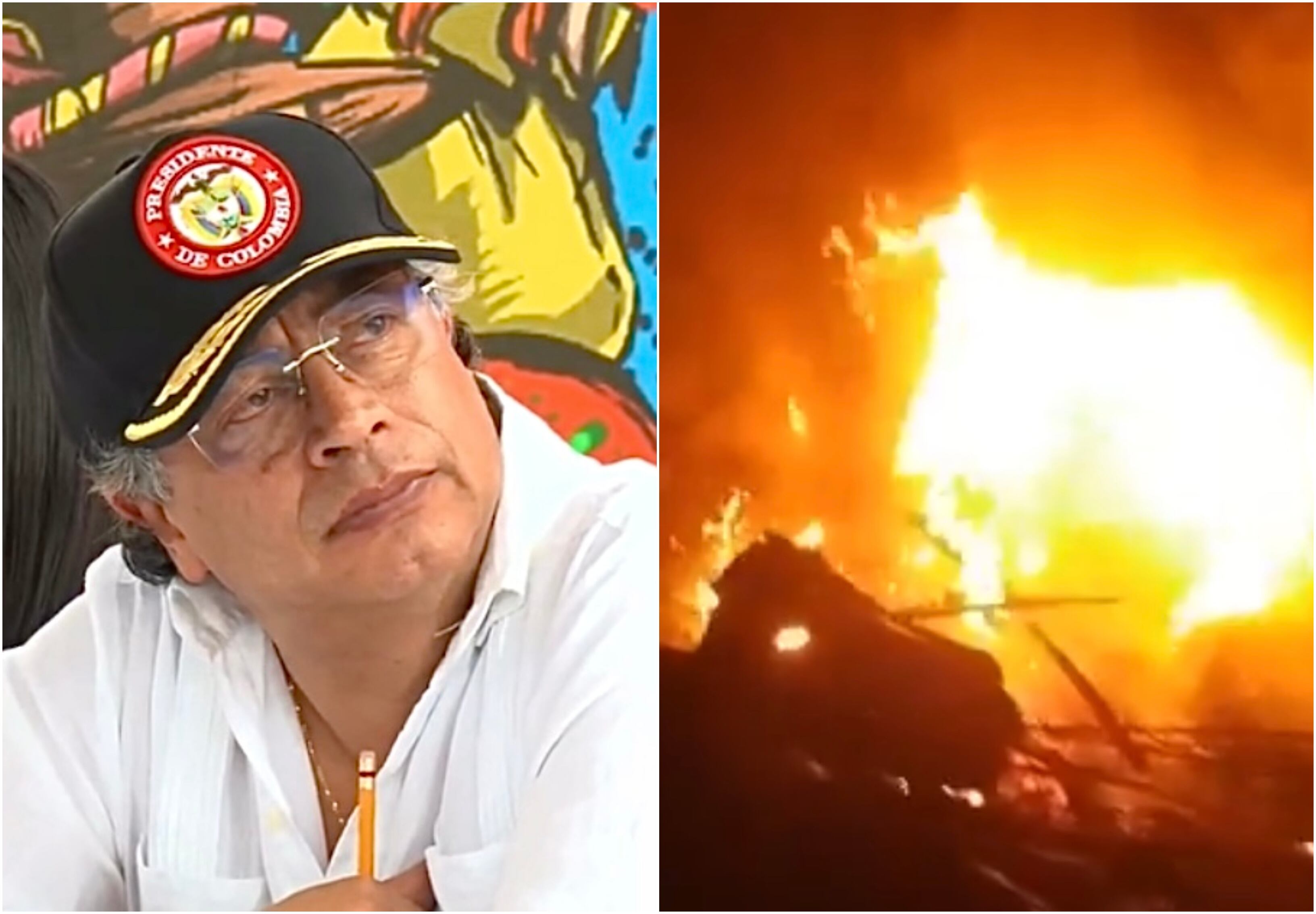 Gustavo Petro - crisis de orden público en El Plateado