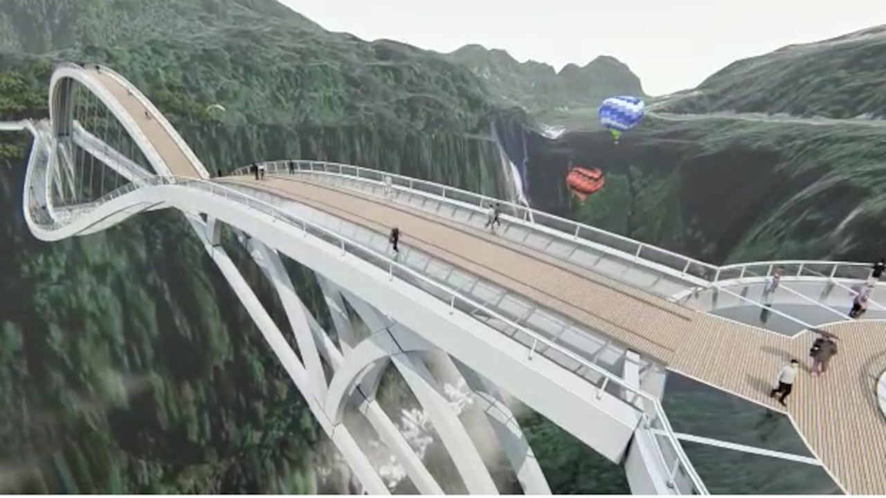 Puente de vidrio en Soacha