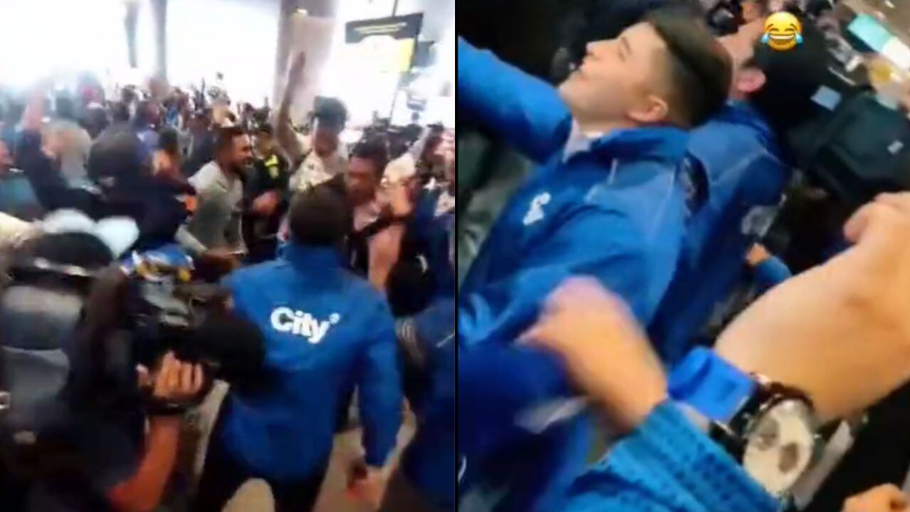 Periodista de Citytv en medio de la despedida de Millonarios, canta y santa a favor del equipo capitalino.