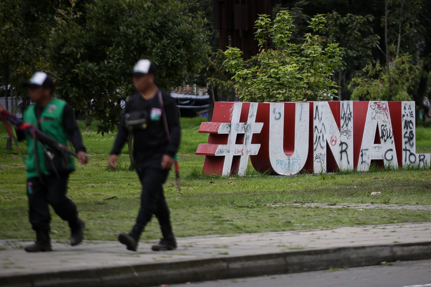 Diferentes comunidades indígenas se asentaron en las instalaciones de la Universidad Nacional, sede Bogotá, tras su llegada desde sus territorios a la ciudad.