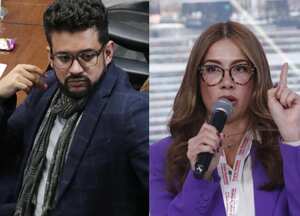 Los dos representantes a la Cámara por el Partido Verde mostraron sus diferencias sobre la división que se vive al interior del partido por sus posiciones frente al Gobierno de Petro. Foto: Semana