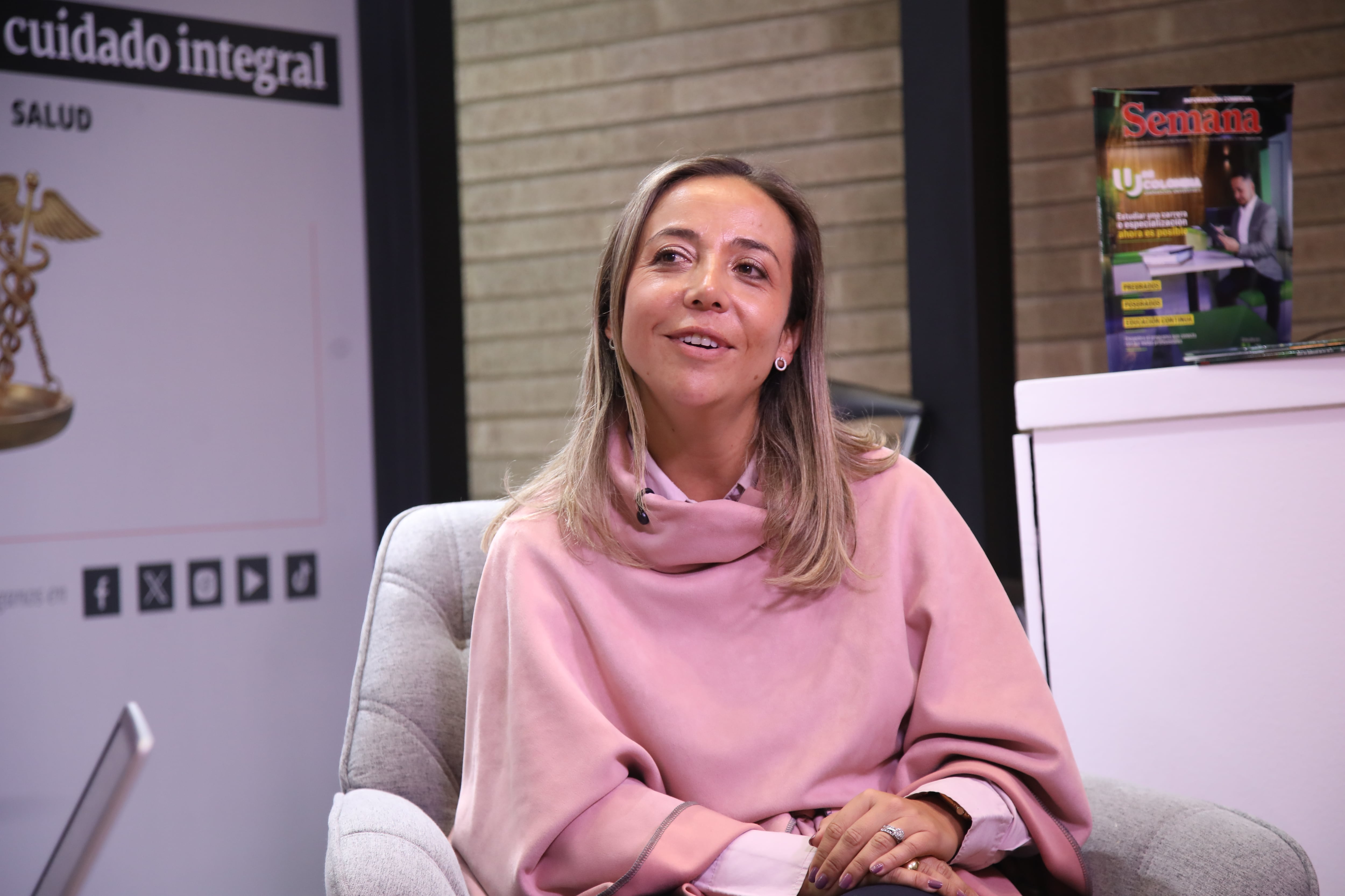 Catalina Muñoz, vicepresidenta de Recursos Humanos para South LAC, Mastercard habló con SEMANA, a propósito de su participación en el Foro Anual Innovación para el Desarrollo I+D /Humanamente: Salud mental, el activo para el desarrollo.