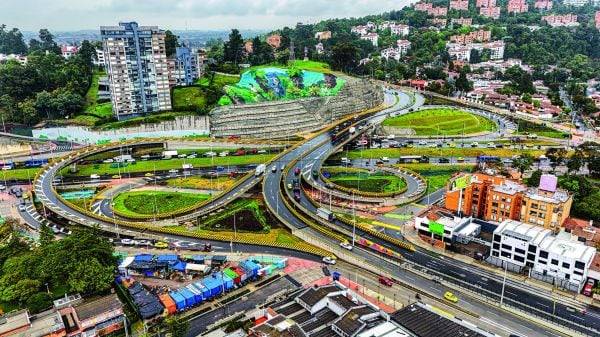 Puentes en la intersección de la calle 127, avenida Boyacá y avenida El Rincón.