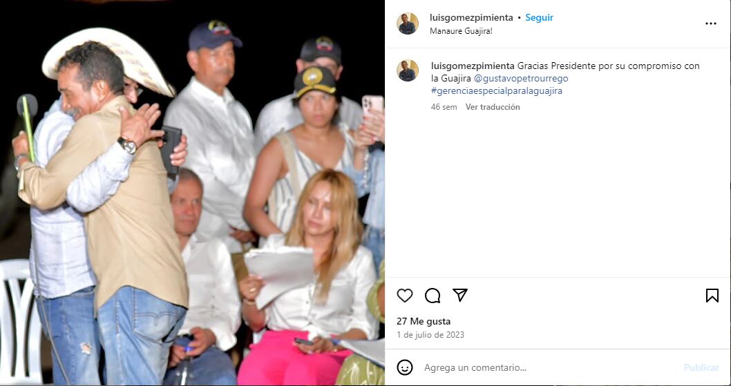 Luis Gómez Pimienta y funcionarios