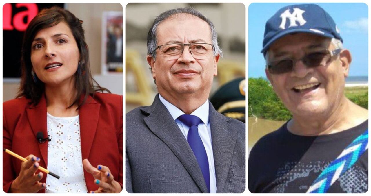 Irene Vélez, Gustavo Petro e Hildebrando Vélez.