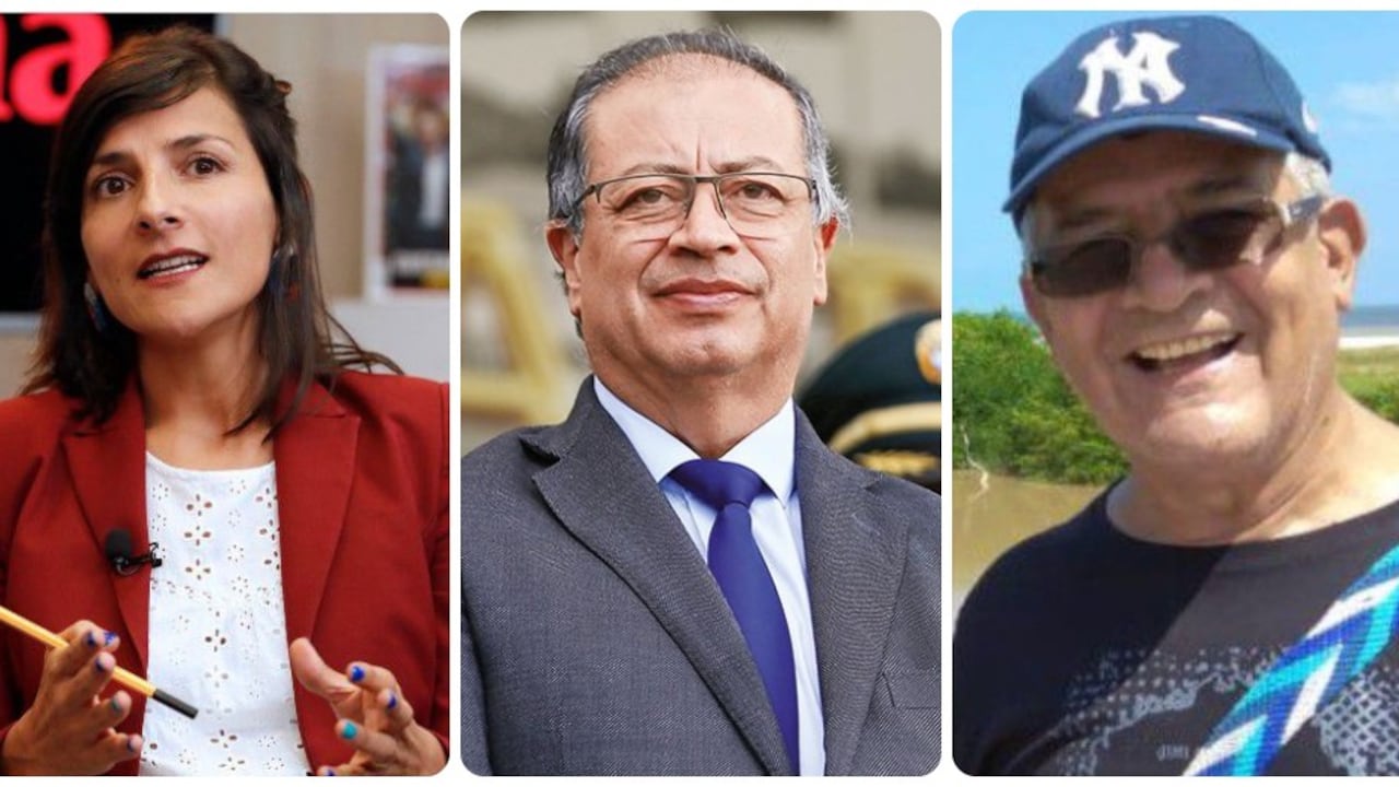 Irene Vélez, Gustavo Petro e Hildebrando Vélez.
