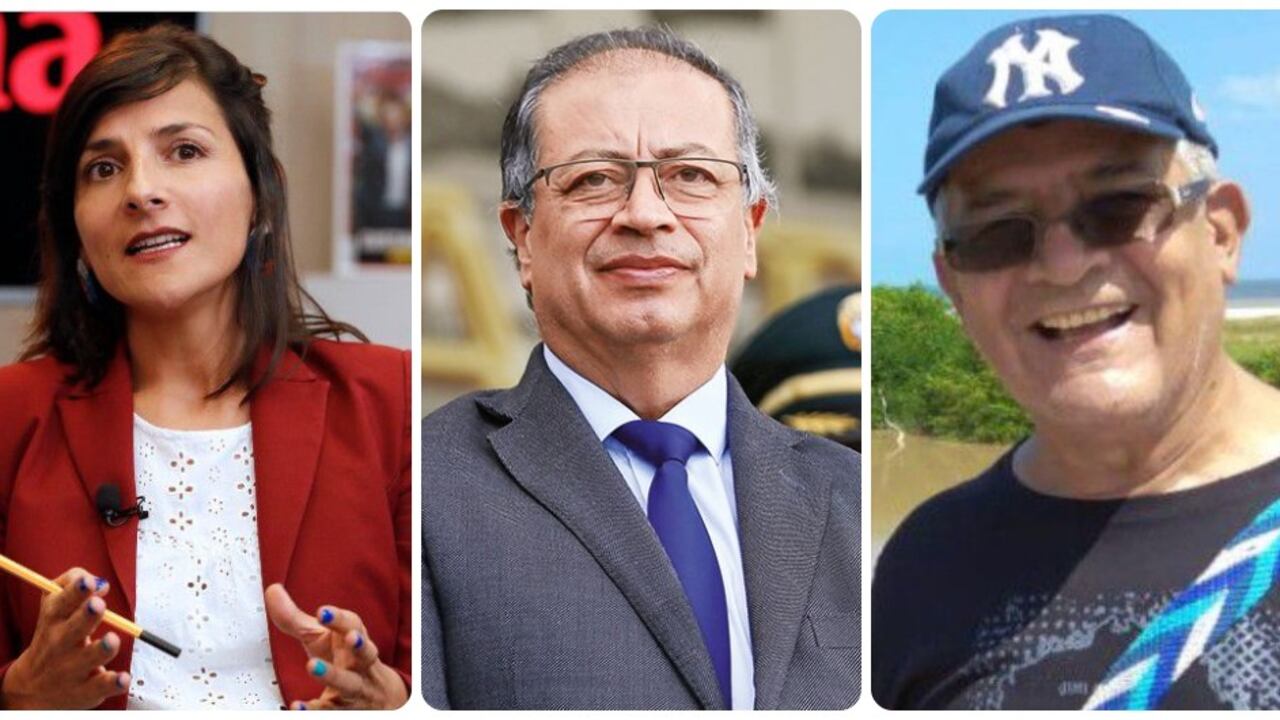 Irene Vélez, Gustavo Petro e Hildebrando Vélez.