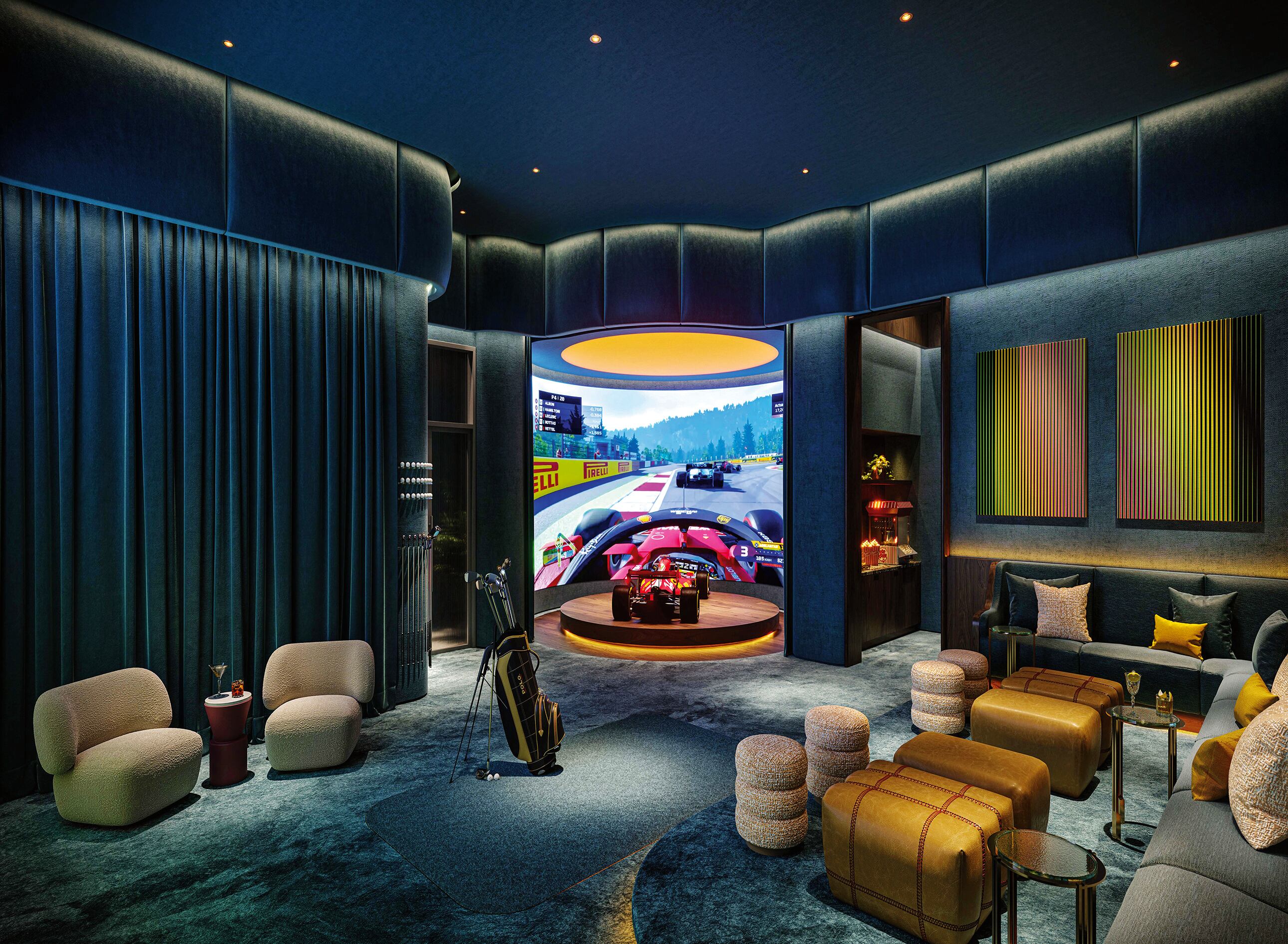 Viceroy Residences Brickell ofrece una gran variedad de amenidades lifestyle, desde simuladores de F1 hasta spas y bares privados.