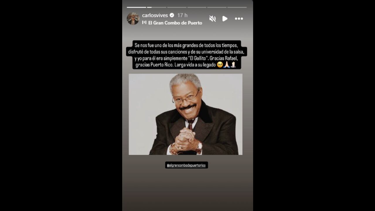 Carlos Vives habló sobre muerte de Rafael Ithier