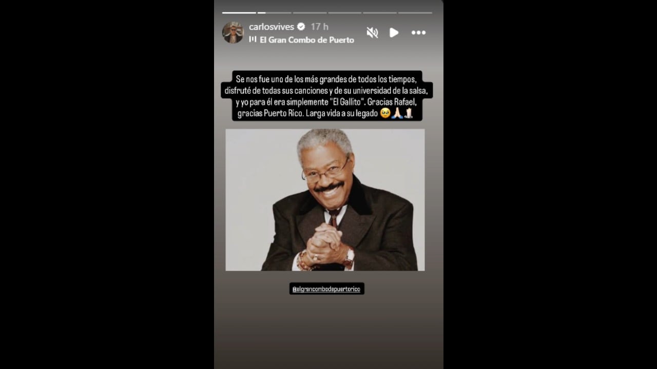 Carlos Vives habló sobre muerte de Rafael Ithier